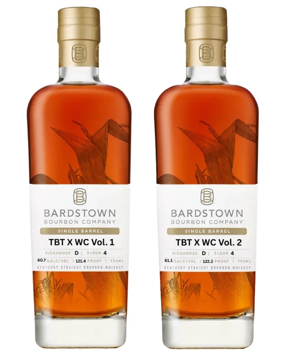 Bardstown Vol.1 & Vol.2 "Whiskey Caviar" Single Barrel Bourbon Value Bundle 750 mL