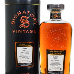Cambus 1991 Aged 29 Years Single Grain Scotch Whisky – Signatory Vintage (700ml)