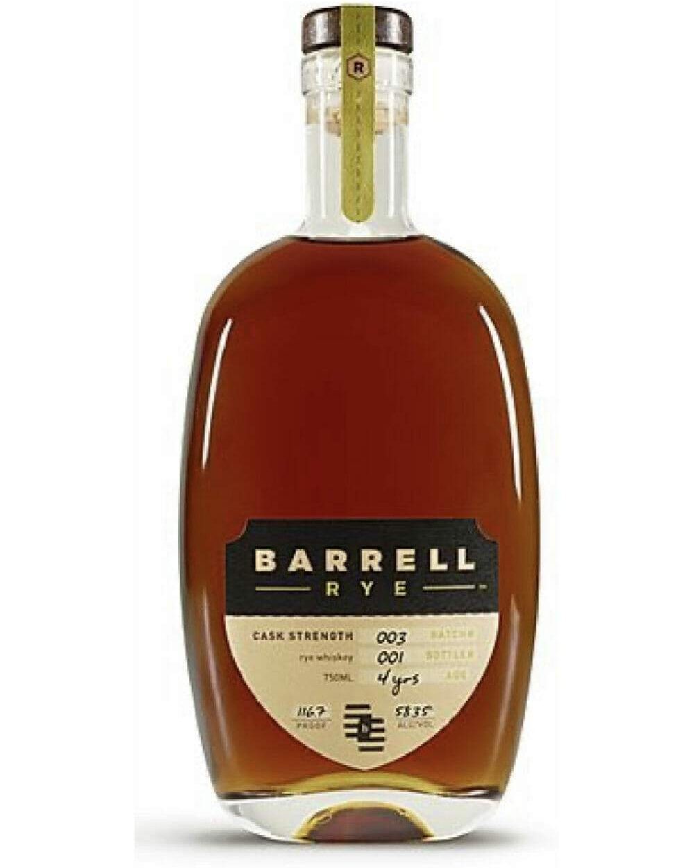 Barrell Rye Batch 003