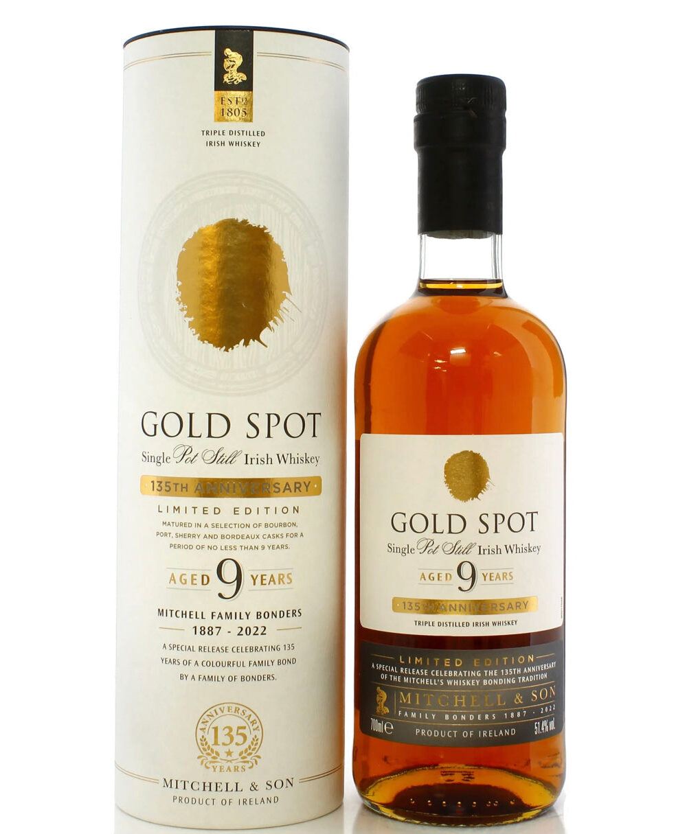 Gold Spot 9 Year Old Irish Whiskey 135th Anniversary