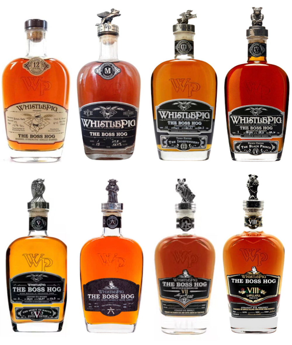 WhistlePig The Bosshog Complete Set Editions 1-8