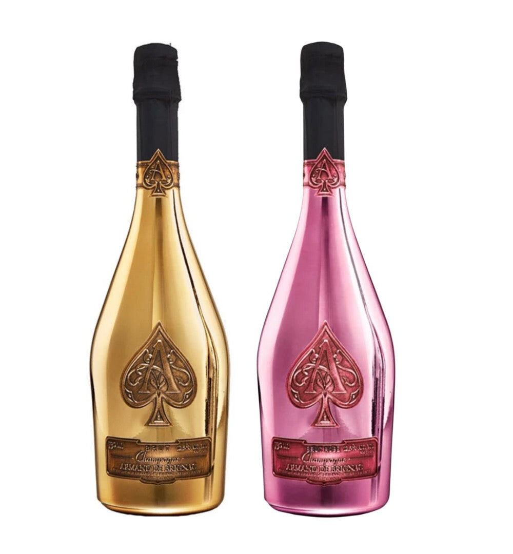 Armand De Brignac Ace of Spade Brut Gold & Rose Bundle