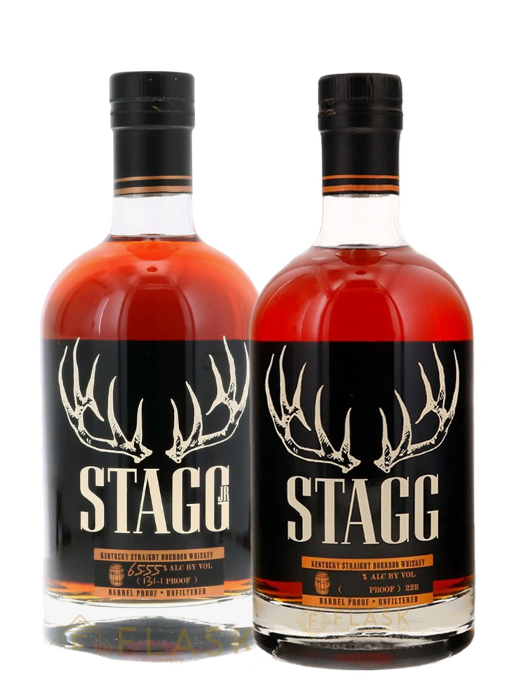 Stagg vs Stagg Jr Bourbon 2 Bottle Bundle Set