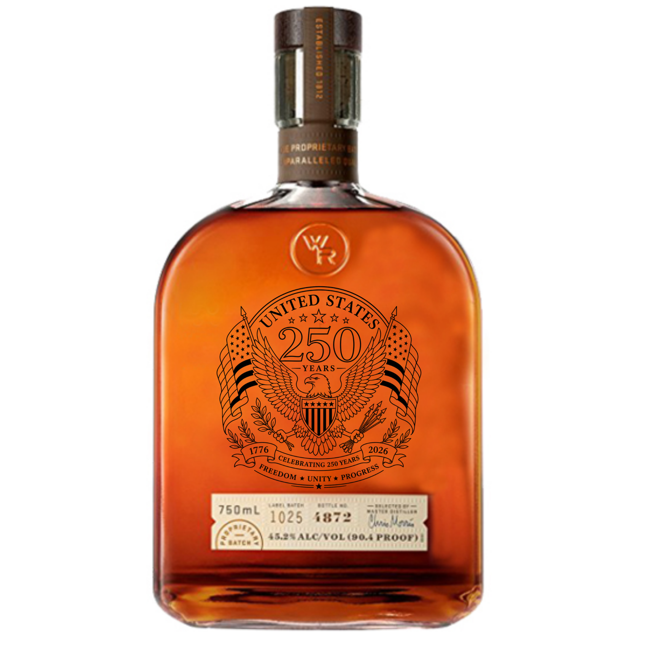 Engraved Woodford Reserve "America's 250th" 750mL