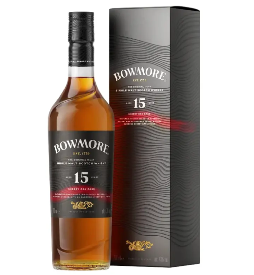Bowmore 15 Year Sherry Oak Single Malt Scotch Whisky 700mL