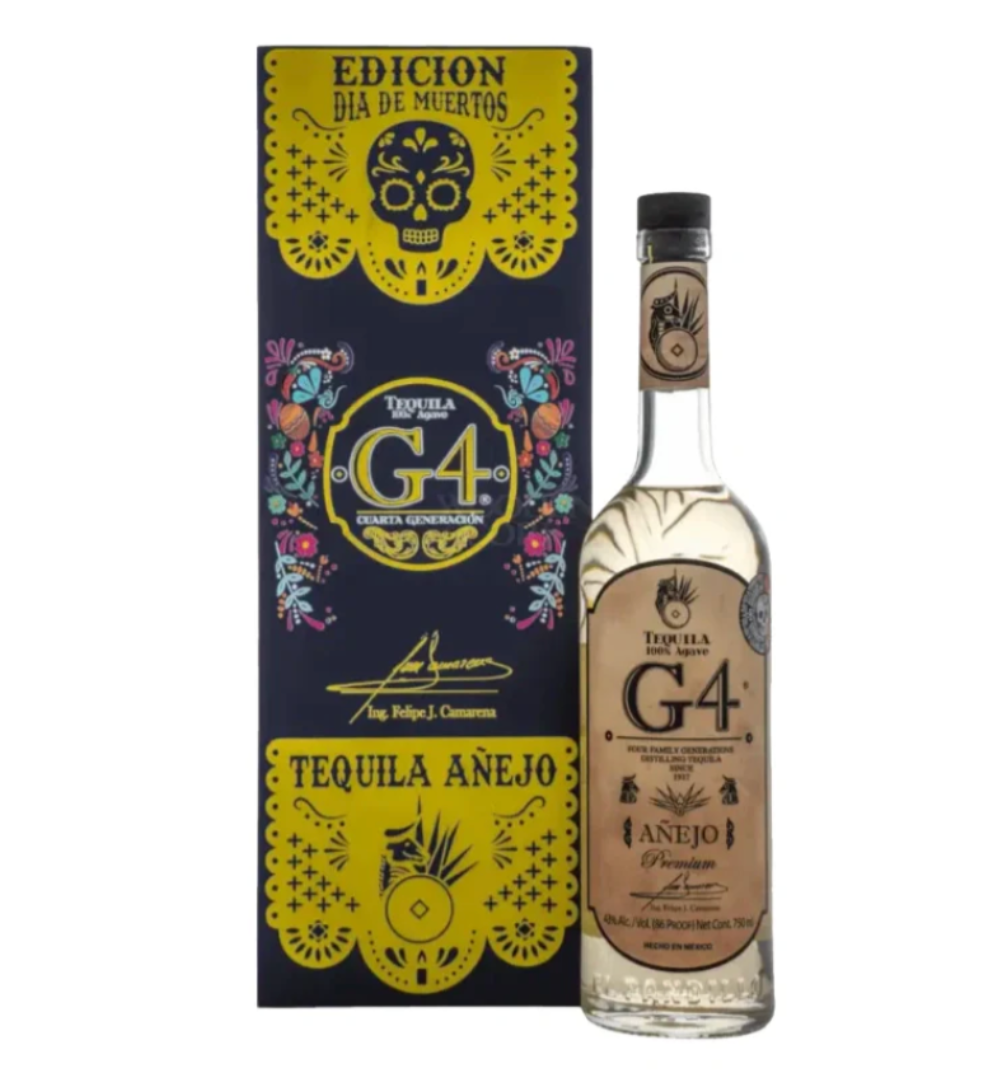 G4 Tequila Añejo de Madera DÃa de Muertos 2025 Edition 750mL