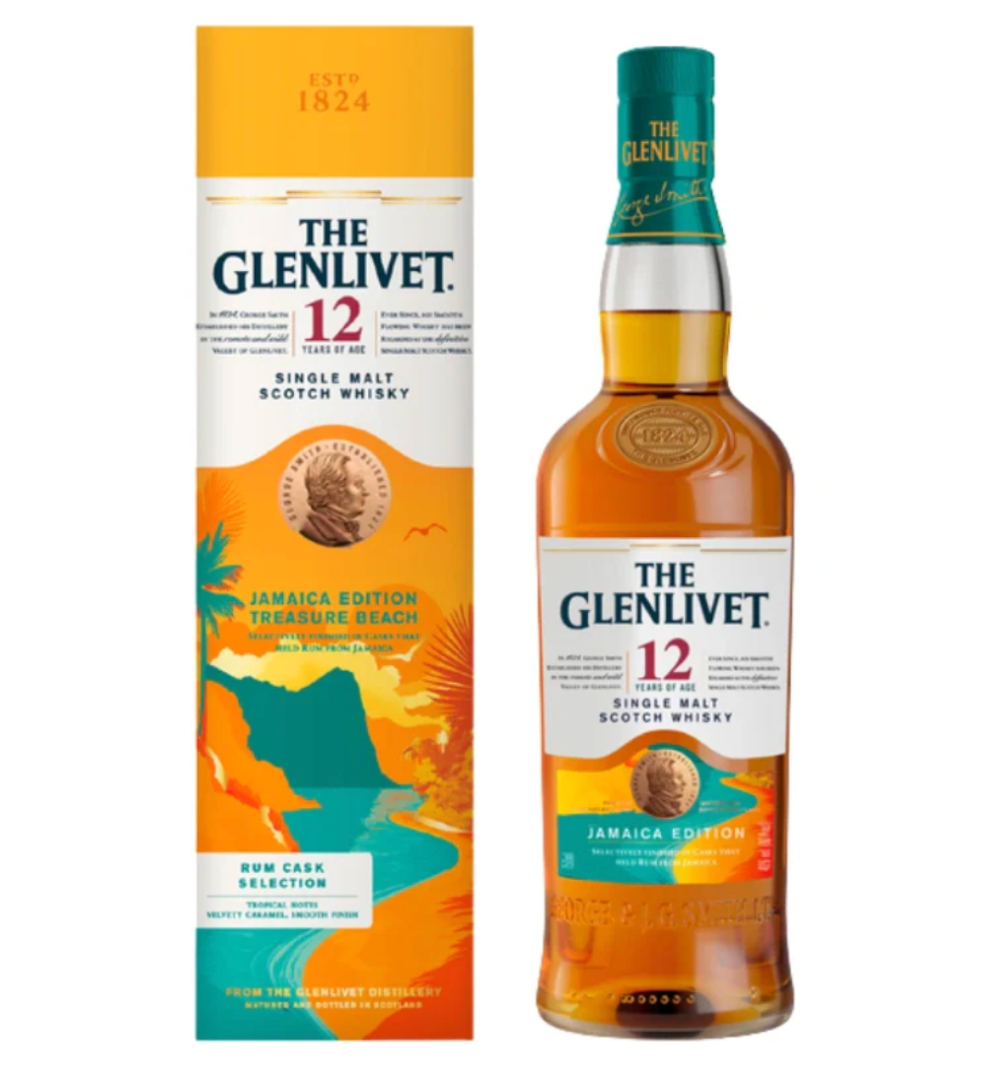 The Glenlivet 12 Year Jamaica Edition Rum Cask Finish Scotch Whisky 750mL