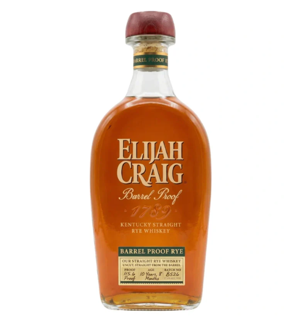 Elijah Craig Barrel Proof Rye Whiskey Batch B526 750mL