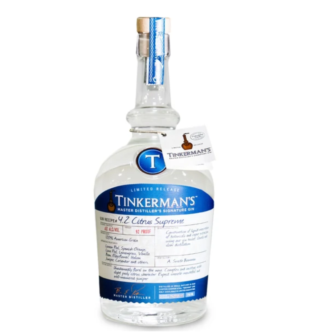 Tinkerman's Citrus Supreme Gin 750mL