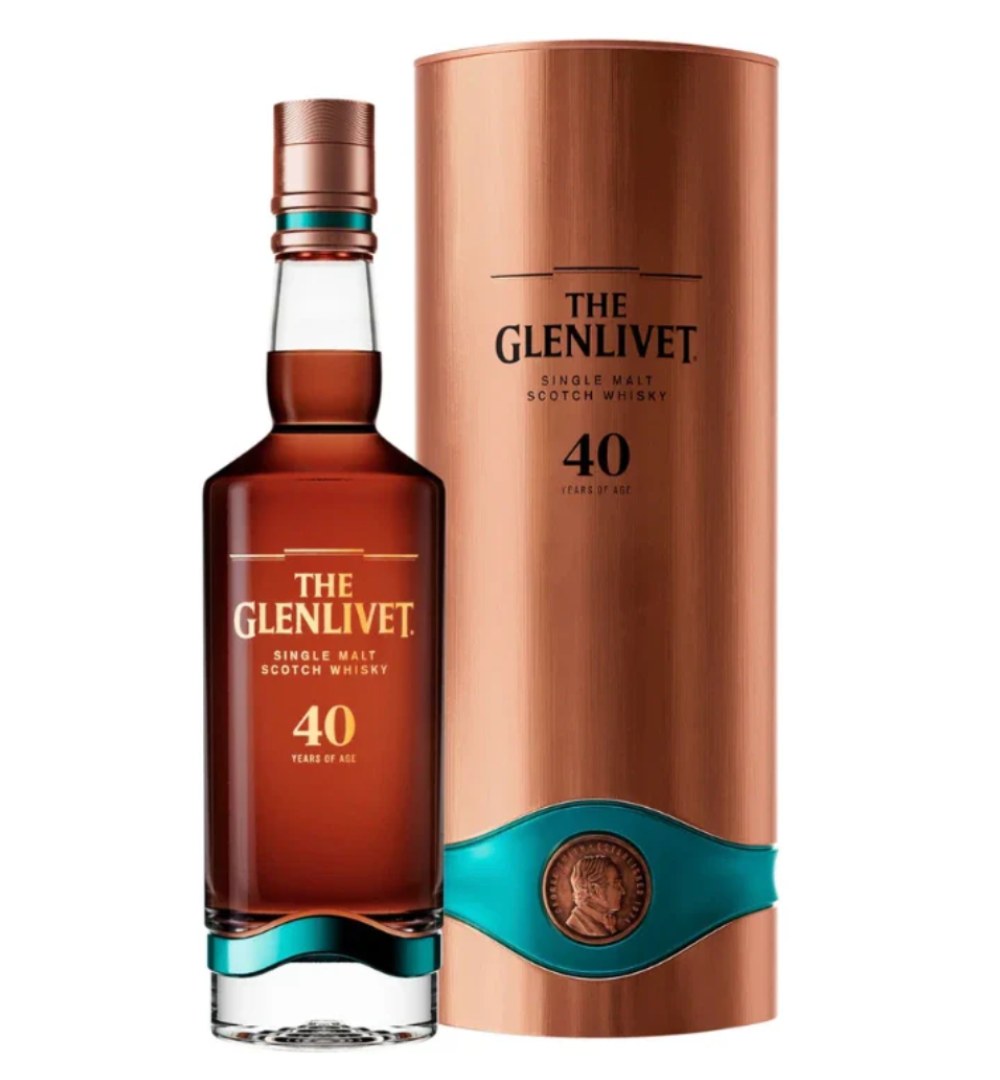 The Glenlivet 40 Year Old Single Malt Scotch Whiskey 700mL