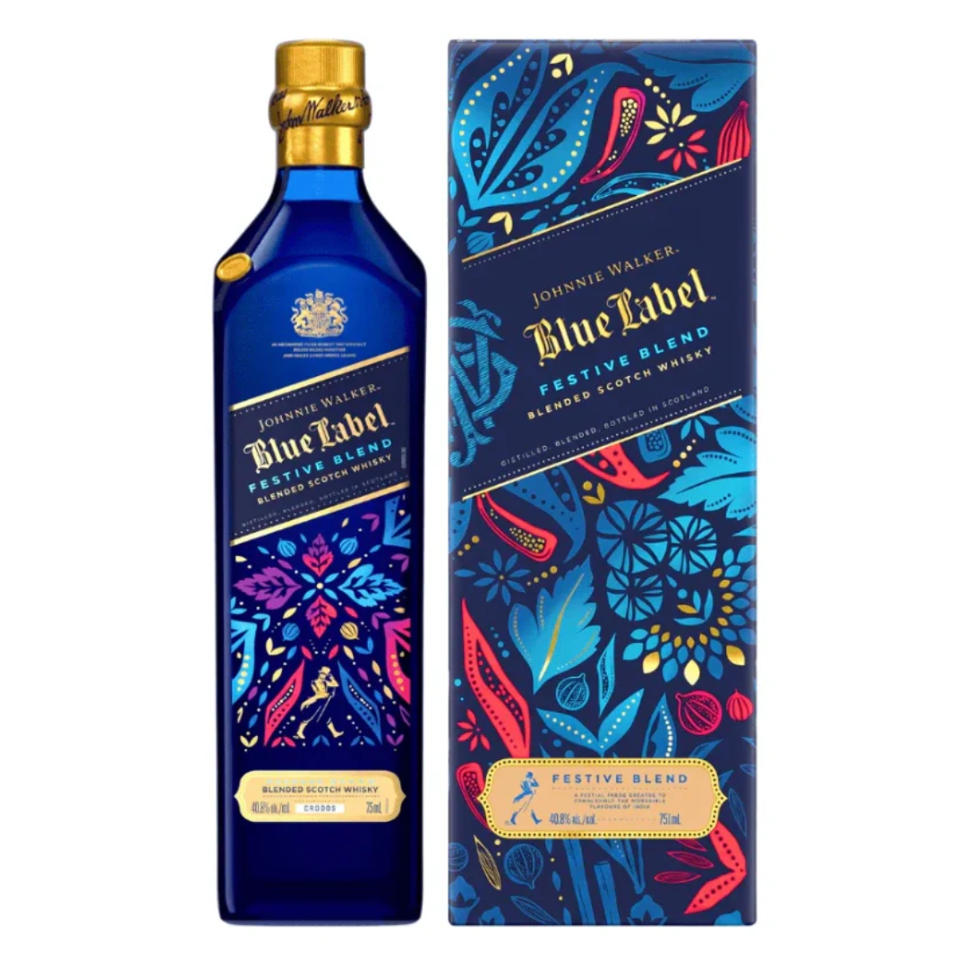 Johnnie Walker Blue Label Festive Blend Limited Edition Scotch Whisky 750mL