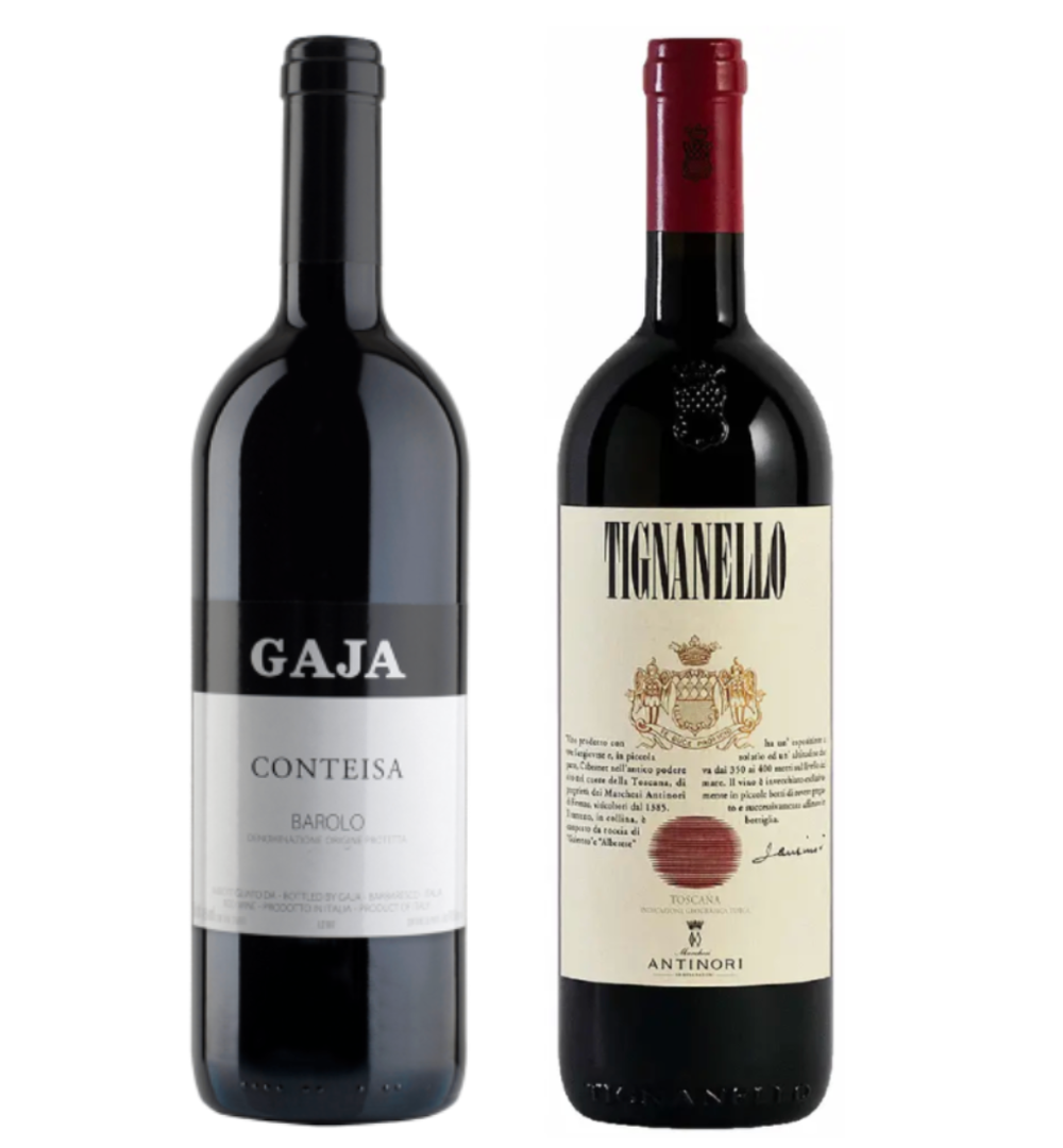 Antinori Tignanello & Gaja Barolo Conteisa Value Bundle 750mL