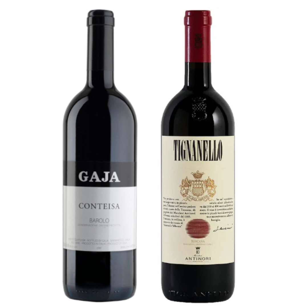 Antinori Tignanello & Gaja Barolo Conteisa Value Bundle 750mL