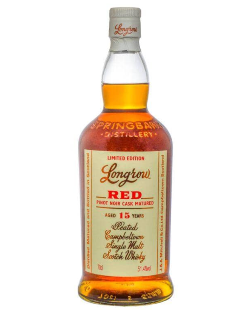 Longrow Red 15 Year Pinot Noir Cask Matured Limited Edition Scotch 750mL