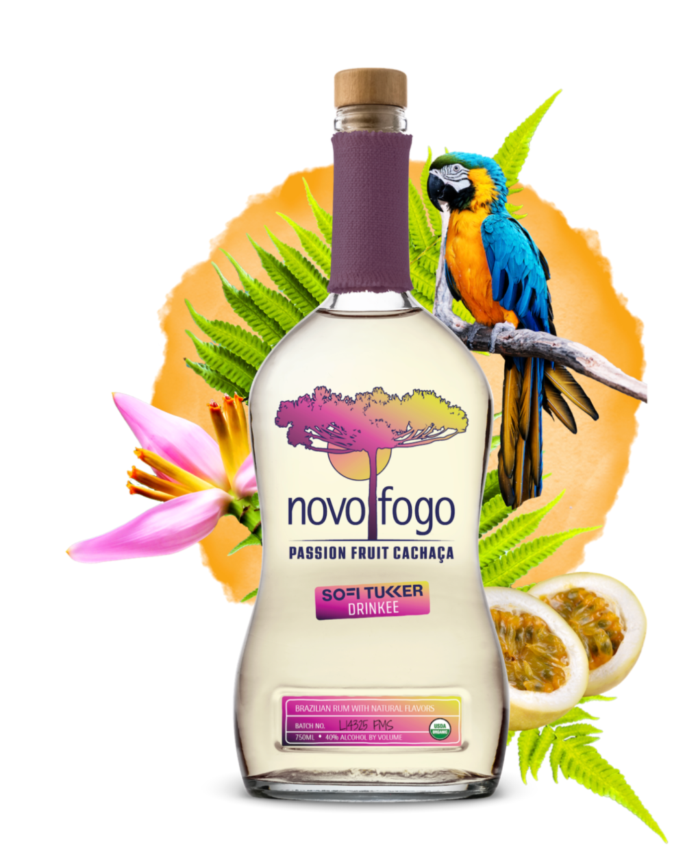 Novo Fogo Passion Fruit Cachaça 750mL